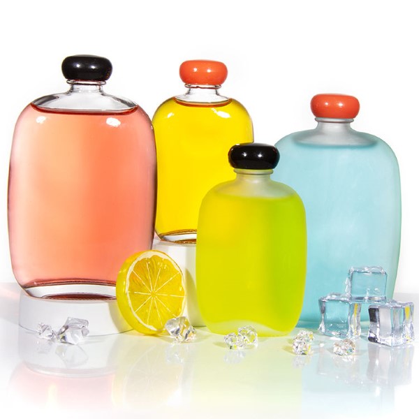Cheap Price Flat Custom Capacity Regular Mouth Glass Liquor Bottles For Storing Milk Juice Water